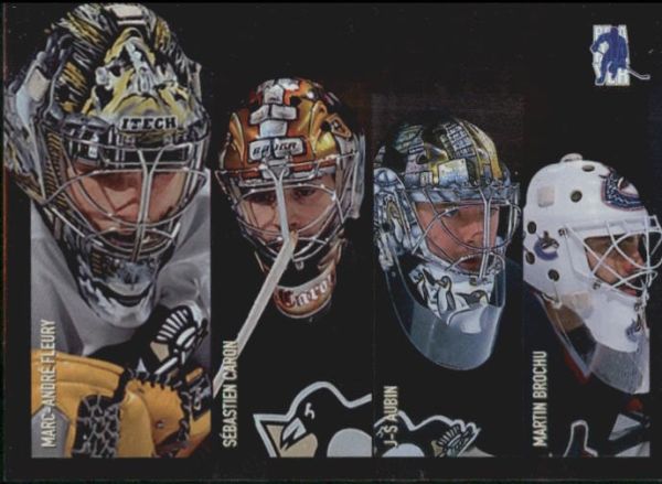 NHL 2003-04 BAP Memorabilia Deep in the Crease - DC-15 -Marc-André Fleury / Sebastien Caron / J.-S. Aubin / Martin Brochu