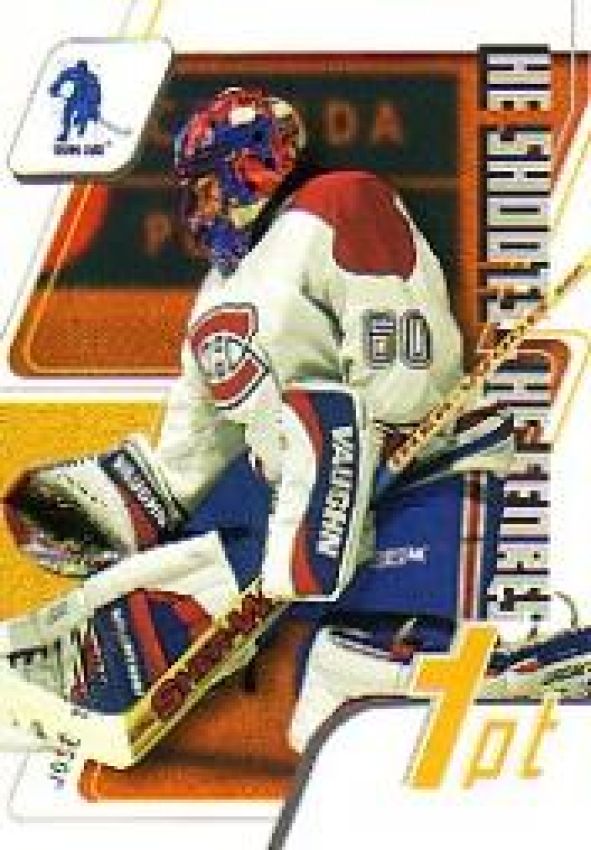 NHL 2003-04 BAP Memorabilia He Shoots - He Scores - No 1 - Jose Theodore