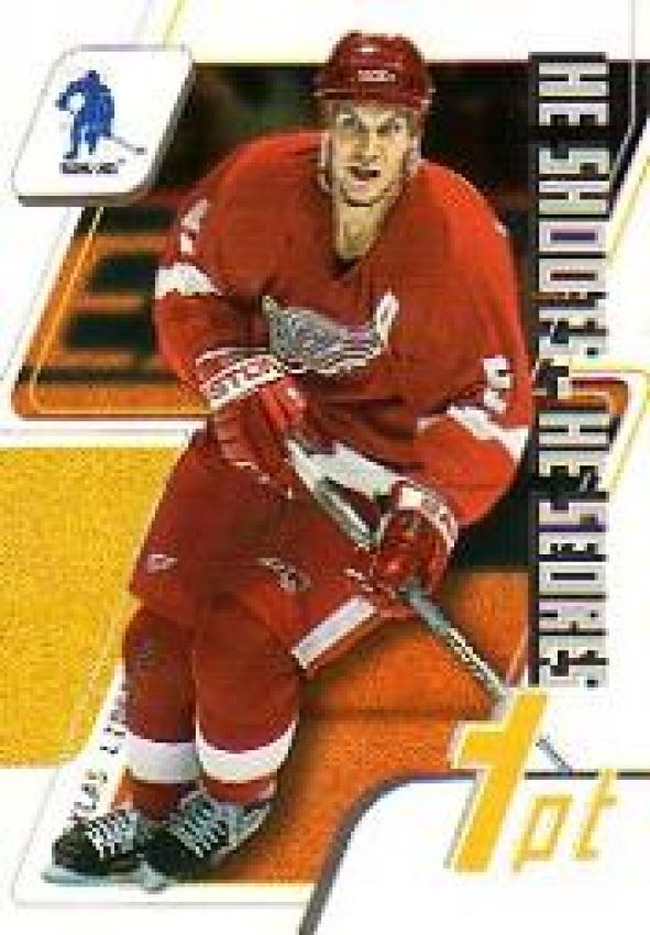 NHL 2003-04 BAP Memorabilia He Shoots - He Scores - No 5 - Nicklas Lidstrom