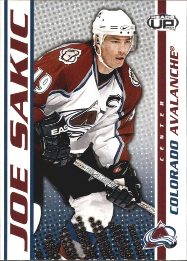 NHL 2003-04 Pacific Heads Up - No 26 - Joe Sakic