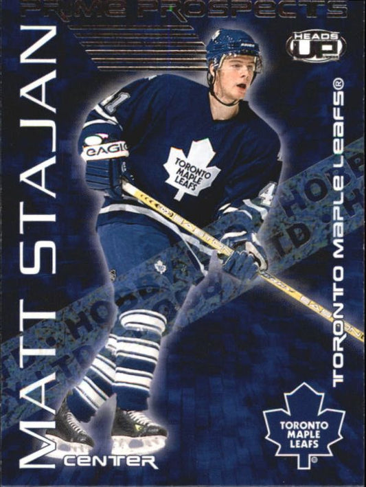 NHL 2003-04 Pacific Heads Up Prime Prospects Hobby Ltd - No 19 - Matt Stajan