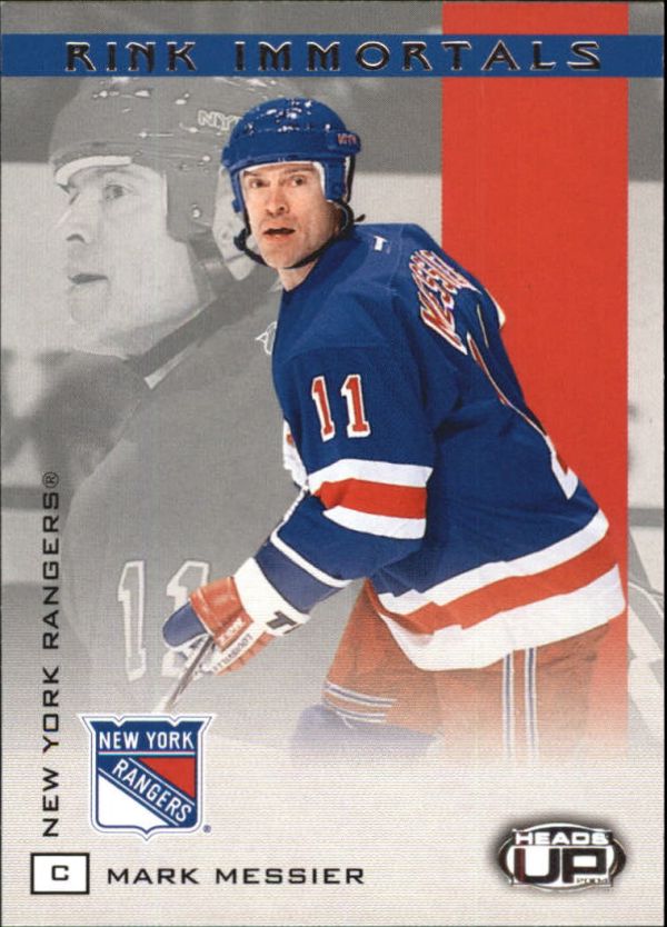 NHL 2003-04 Pacific Heads Up Rink Immortals - No 8 - Mark Messier