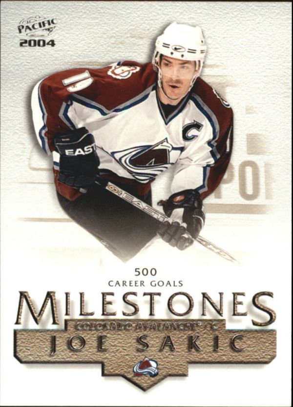 NHL 2003-04 Pacific Milestones - No 2 - Joe Sakic