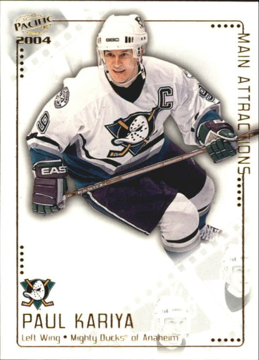 NHL 2003-04 Pacific Main Attractions - No 1 - Paul Kariya