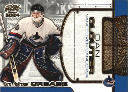 NHL 2003-04 Pacific In the Crease - No 12 - Dan Cloutier