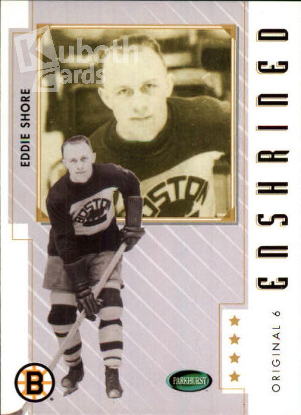 NHL 2003-04 Parkhurst Original Six Boston - No 89 - Eddie Shore