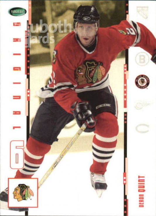 NHL 2003-04 Parkhurst Original Six Chicago - No 3 - Deron Quint