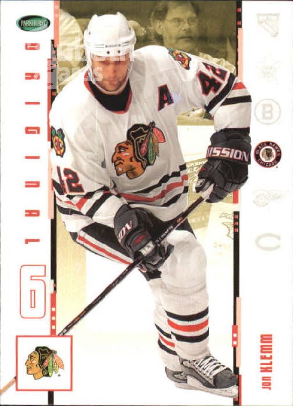 NHL 2003-04 Parkhurst Original Six Chicago - No 9 - Jon Klemm