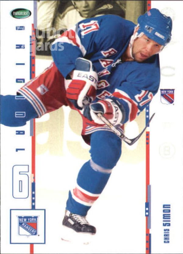 NHL 2003-04 Parkhurst Original Six New York - No 22 - Chris Simon