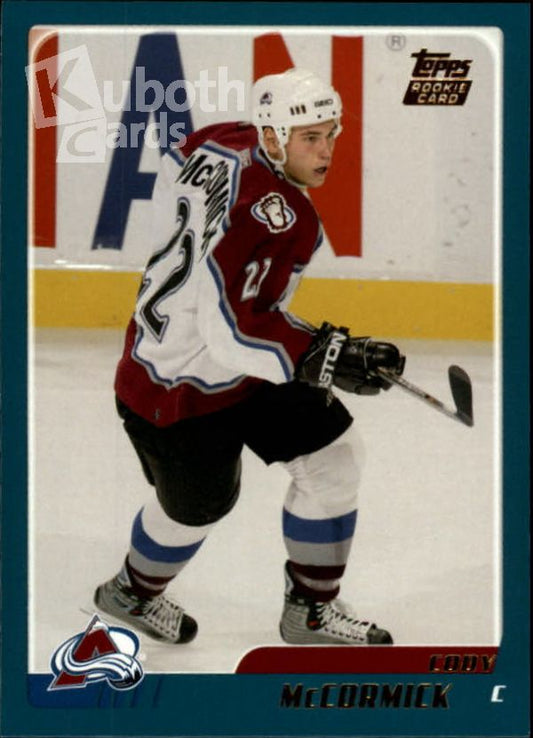 NHL 2003-04 Topps Traded - No TT98 - Cody McCormick