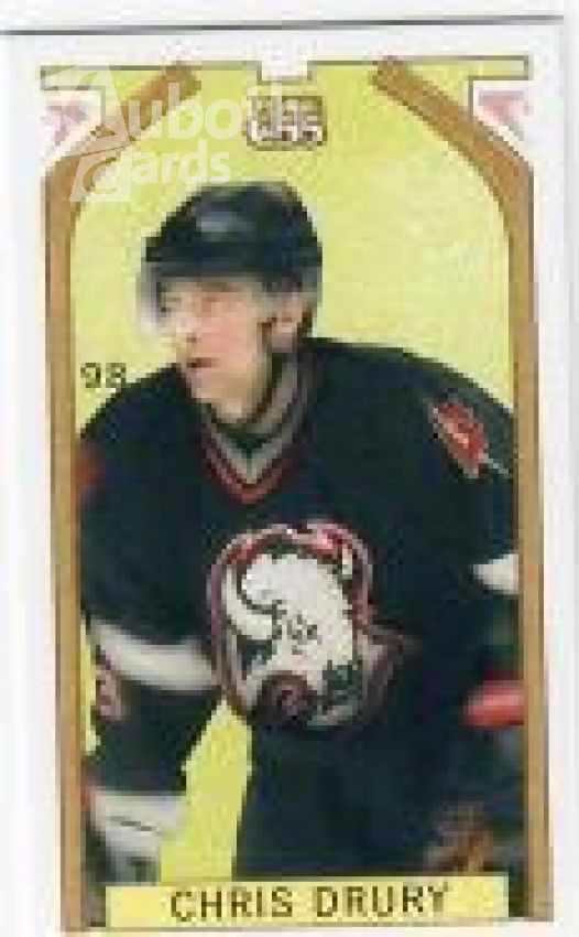 NHL 2003-04 Topps C55 Minis America Back Black - No 98 - Chris Drury