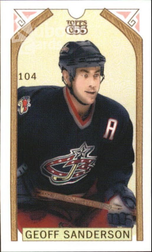 NHL 2003-04 Topps C55 Minis O'Canada Back Black - No 104 - Geoff Sanderson