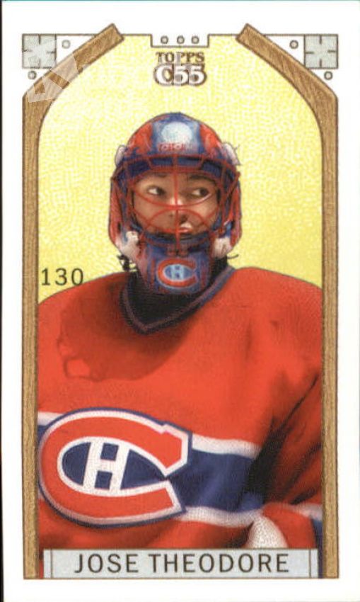 NHL 2003-04 Topps C55 Minis O'Canada Back Black - No 130 - Jose Theodore