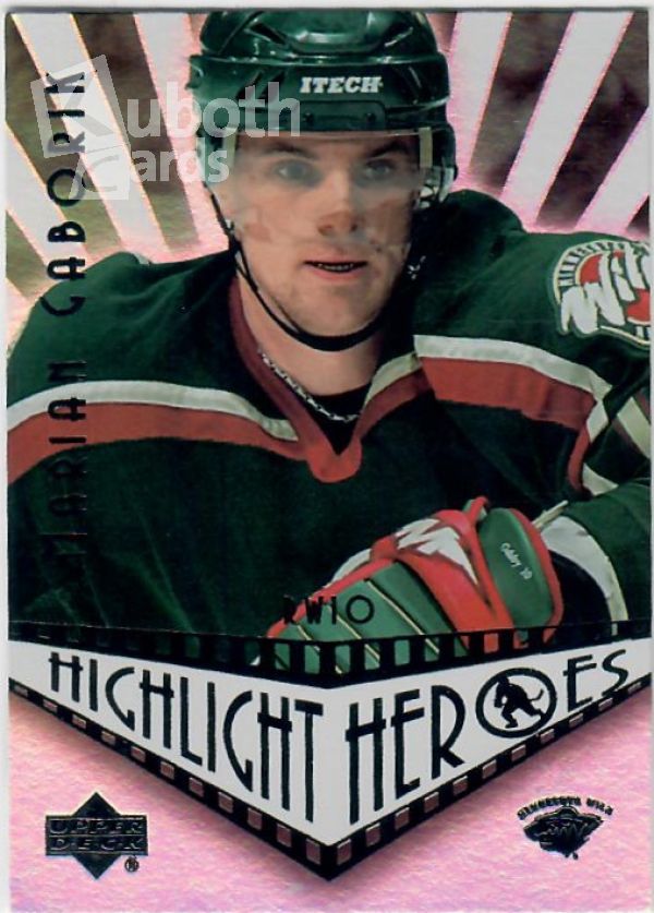 NHL 2003-04 Upper Deck Highlight Heroes - No HH-MG - Marian Gaborik