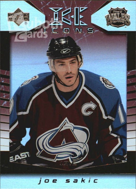 NHL 2003-04 Upper Deck Ice Icons - No I-JS - Joe Sakic