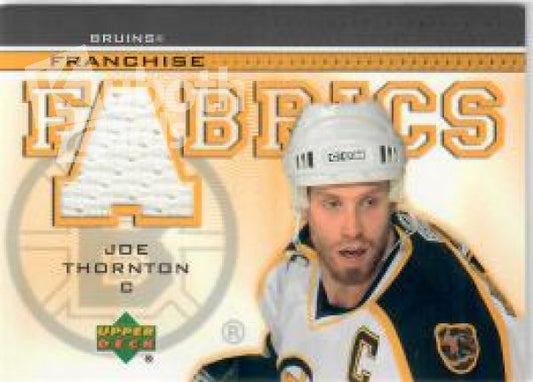 NHL 2003-04 Upper Deck Franchise Fabrics - No FF-JT - Joe Thornton