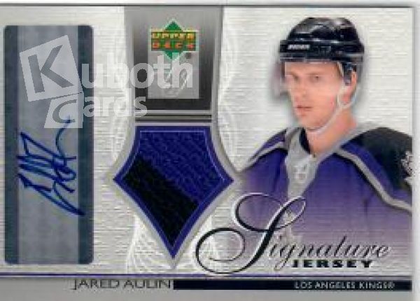 NHL 2003-04 Upper Deck Jersey Autographs - No SJ-JA - Jared Aulin