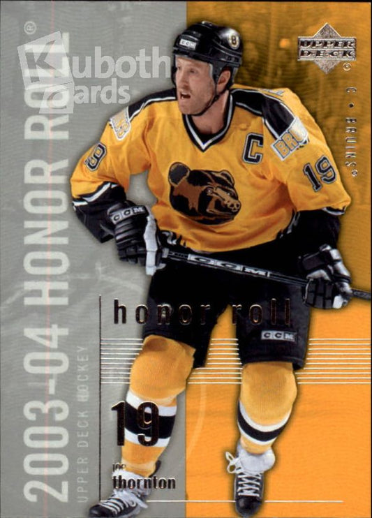 NHL 2003-04 Upper Deck Honor Roll - No 6 - Joe Thornton