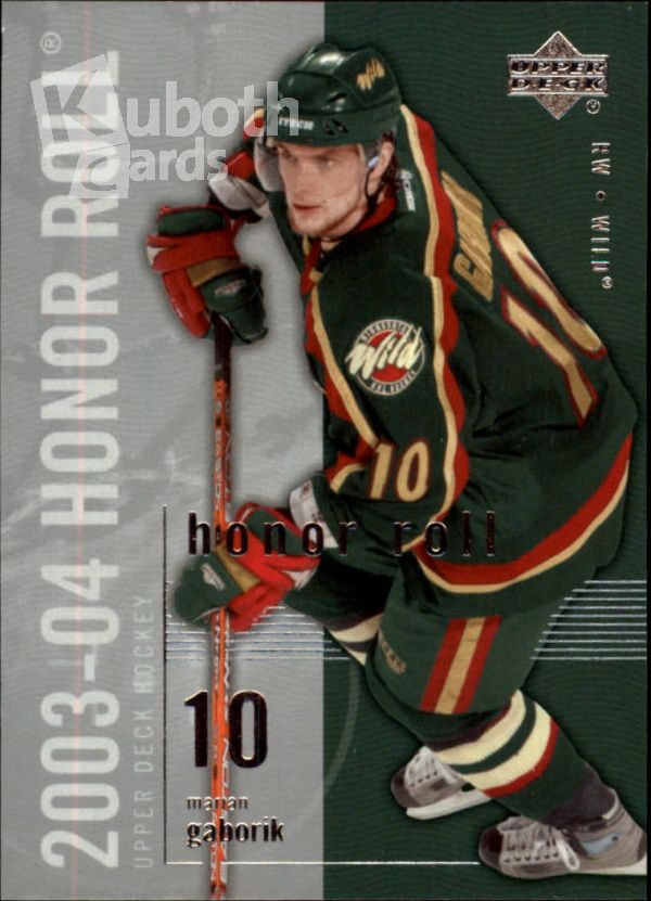 NHL 2003-04 Upper Deck Honor Roll - No. 41 - Marian Gaborik