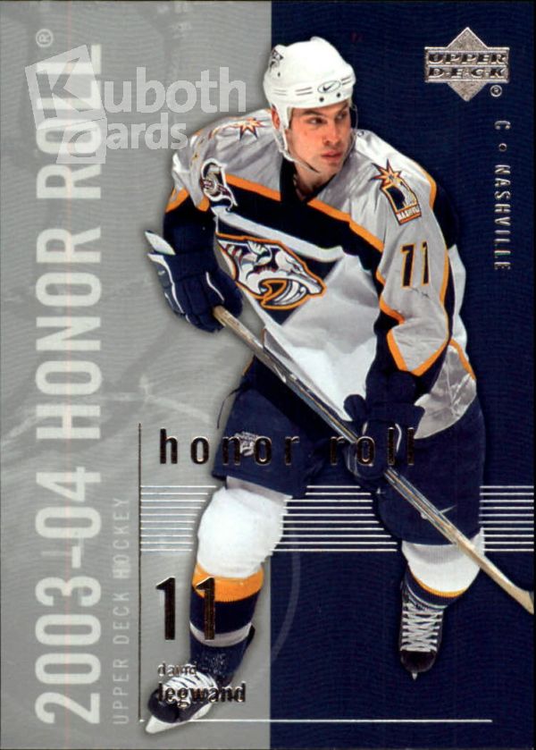 NHL 2003-04 Upper Deck Honor Roll - No 46 - David Legwand