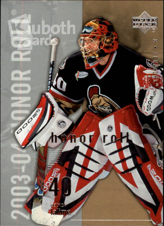 NHL 2003-04 Upper Deck Honor Roll - No. 61 - Patrick Lalime