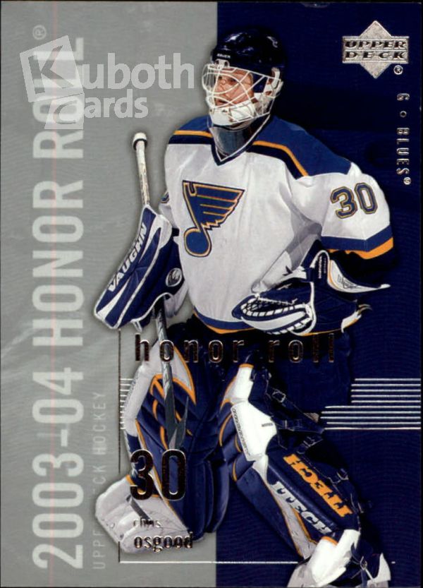 NHL 2003-04 Upper Deck Honor Roll - No. 74 - Chris Osgood