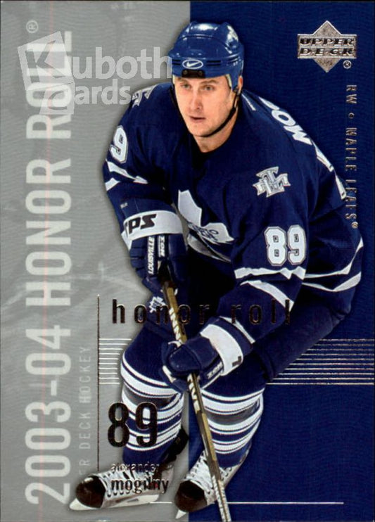 NHL 2003-04 Upper Deck Honor Roll - No 80 - Alexander Mogilny