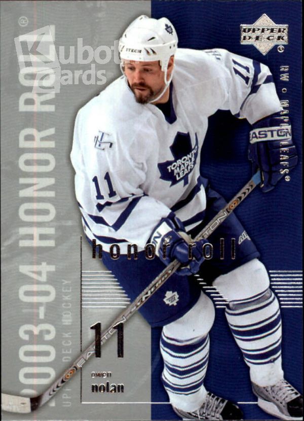 NHL 2003-04 Upper Deck Honor Roll - No 83 - Owen Nolan