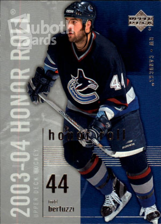 NHL 2003-04 Upper Deck Honor Roll - No 87 - Todd Bertuzzi