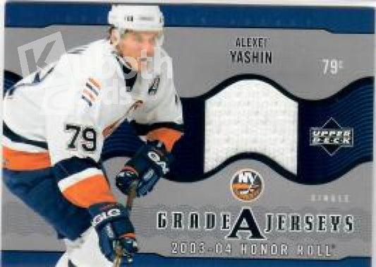 NHL 2003-04 Upper Deck Honor Roll Grade A Jerseys - No GA-AY - Alexei Yashin