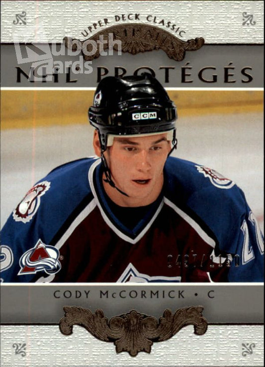 NHL 2003-04 Upper Deck Classic Portraits - No 188 - Cody McCormick