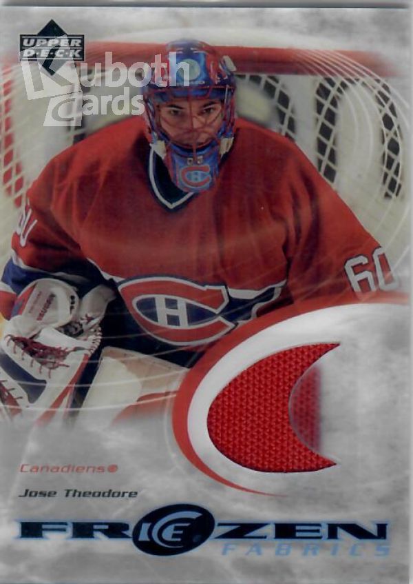 NHL 2003-04 Upper Deck Ice Frozen Ice - No FF-TH - Jose Theodore