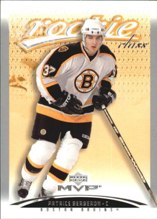 NHL 2003-04 Upper Deck MVP - No. 468 - Patrice Bergeron