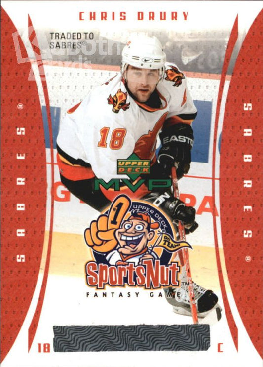 NHL 2003-04 Upper Deck MVP SportsNut - No SN16 - Chris Drury