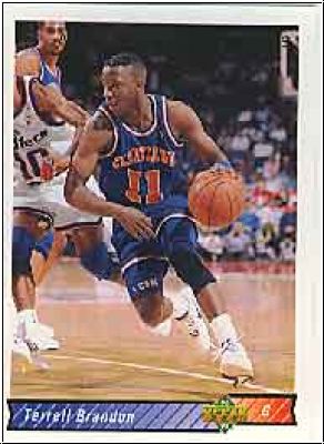NBA 1992-93 Upper Deck - No. 245 - Terrell Brandon