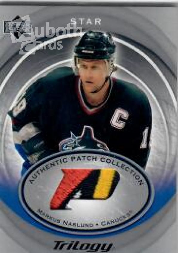 NHL 2003-04 Upper Deck Trilogy Authenitc Patches - No AP-16 - Markus Naslund