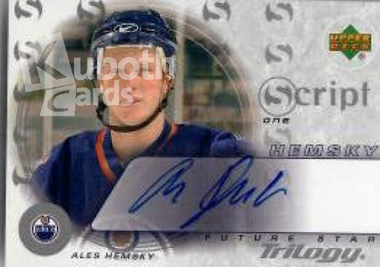 NHL 2003-04 Upper Deck Trilogy Scripts - No S1-Ales Hemsky