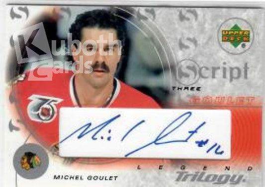 NHL 2003-04 Upper Deck Trilogy Scripts - No S3-MG - Michel Goulet