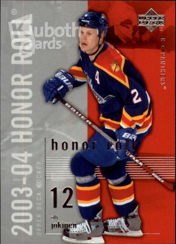 NHL 2003-04 Upper Deck Honor Roll - No 34 - Olli Jokinen