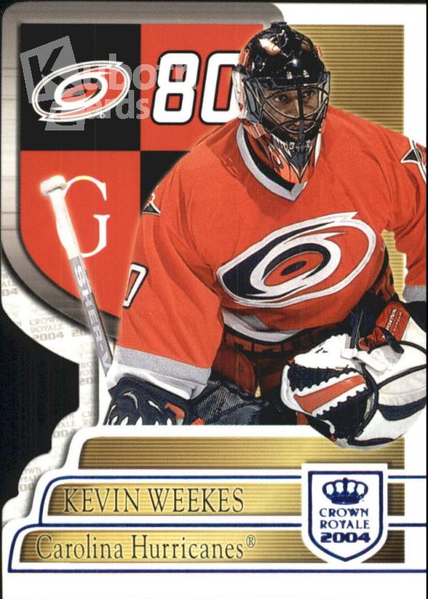 NHL 2003-04 Crown Royale Blue - No 18 - Kevin Weekes