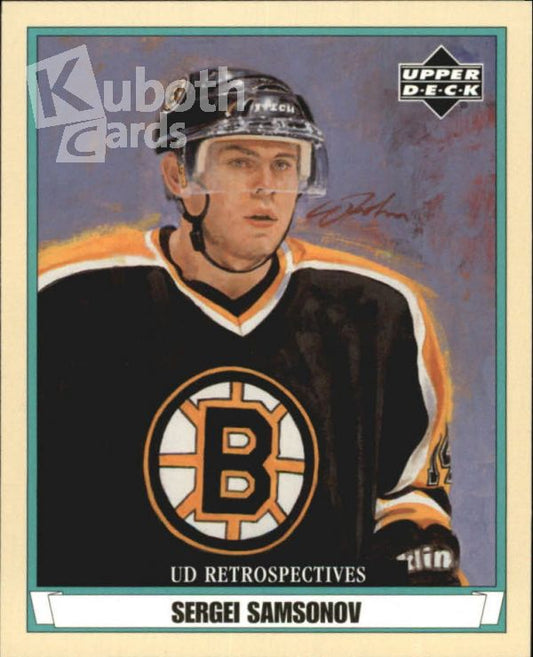 NHL 2002-03 UD Artistic Impressions Retrospectives - No R8 - Sergei Samsonov