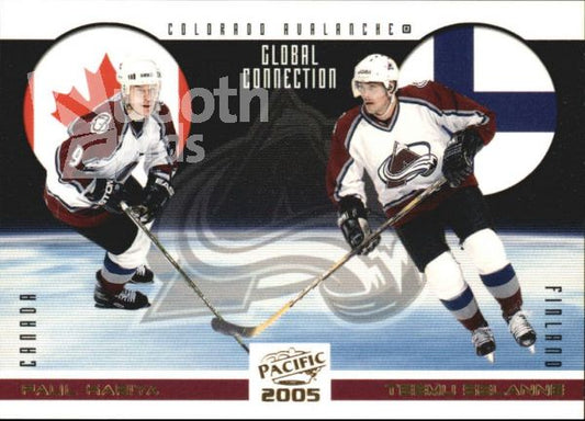 NHL 2004-05 Pacific Global Connection - No 4 - Paul Kariya / Teemu Selanne