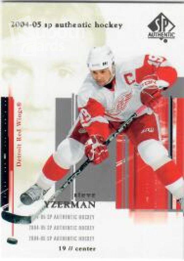 NHL 2004-05 SP Authentic - No 34 - Steve Yzerman