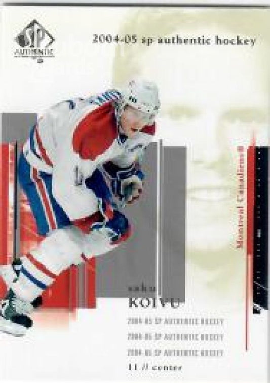 NHL 2004-05 SP Authentic - No 48 - Saku Koivu