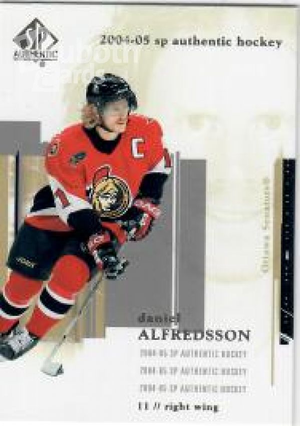 NHL 2004-05 SP Authentic - No 60 - Daniel Alfredsson