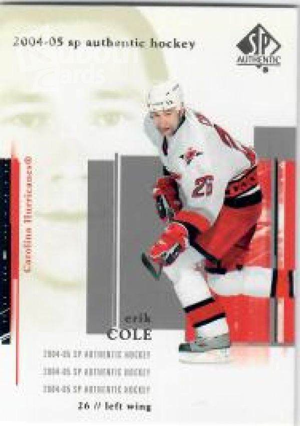 NHL 2004-05 SP Authentic - No 18 - Erik Cole