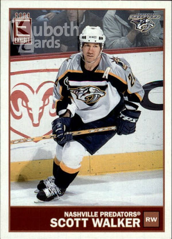 NHL 2003-04 Pacific Exhibit - No 83 - Scott Walker