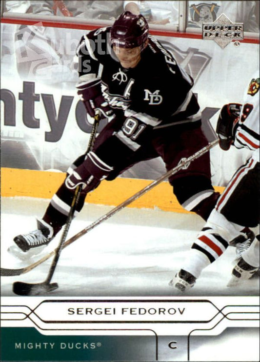 NHL 2004-05 Upper Deck - No 4 - Sergei Fedorov