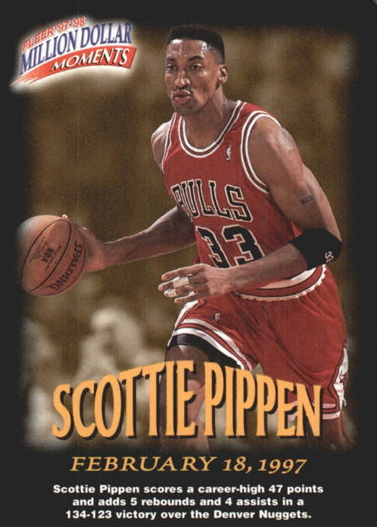 NBA 1997-98 Fleer Million Dollar Moments - No 22 - Scottie Pippen