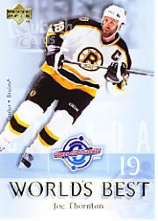 NHL 2004-05 Upper Deck World's Best - No WB6 - Joe Thornton